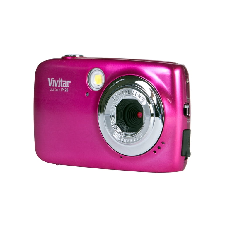 Vivitar Pink ViviCam VF126-PNK-WM Digital Camera with 14