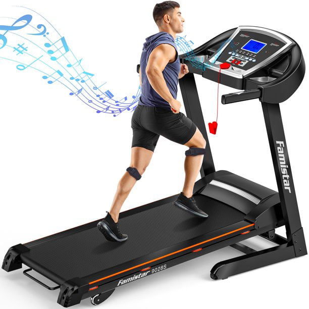 440 lb Capacity Jogging Machine with LCD Monitor Folding Treadmill Exercise Machine Mechanical Walking Machine with Ipad Mount Phone Holder Manual Treadmill for Home Gym 