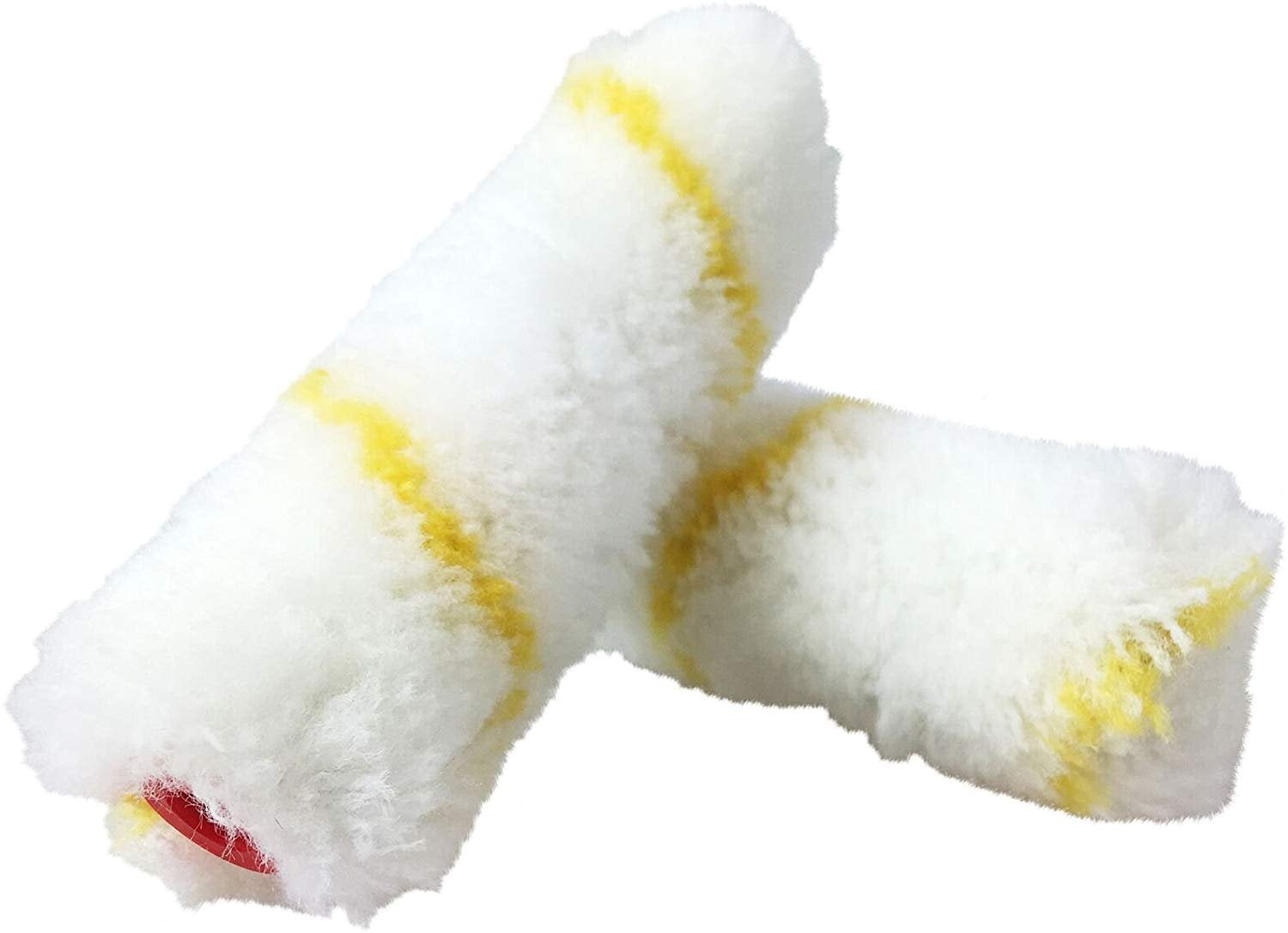 Shur-Line 4935C 4-Inch Fabric Mini Roller Refills, 2-Pack