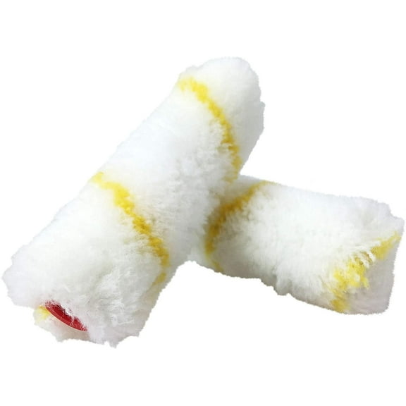 Shur-Line 4935C 4-Inch Fabric Mini Roller Refills, 2-Pack