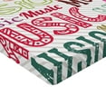 thumbnail image 2 of Ambesonne Music Fitted Sheet, Typography Rhythm Funky, Twin XL Size, Multicolor, 2 of 3