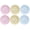 Red+Yellow+Blue, variant on 6 Pcs Elastic Reusable Waterproof Plastic Shower Caps for Women Ladies Spa Salon, Red Yellow Blue