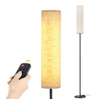 HomCom 48" Modern Free Standing Rectangle Floor Lamp With Linen Shade ...