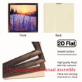 thumbnail image 4 of 8-inch 2D flat "Purple Lavender Field" theme wooden frame painting. Suitable for wall decoration signs and plaques in homes, offices, restaurants and other places. It can be a very perfect gift., 4 of 9