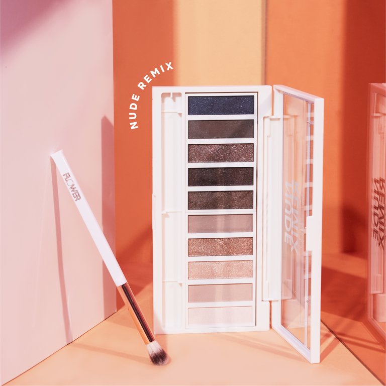 FLOWER Beauty Shimmer & Shade Eyeshadow Palette - Nude Remix