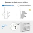 thumbnail image 5 of DEXTRUS Modern Shoe Storage Cabinet 16 Pair White, 5 of 5