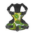 thumbnail image 4 of Lsque Watercolor Kiwi Fruits Summer Dog Harness, No-Pull Pet Harness with 2 Leash Clips, Adjustable Soft Padded Dog Vest with Easy Control Handle for Large Dogs-, 4 of 9