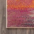 thumbnail image 5 of JONATHAN Y CONTEMPORARY POP 2 x 8 Runner Rug, Modern Abstract Brushstroke - Ivory/Pink, CTP101A-28, 5 of 10