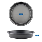 Mainstays 9 x 9 Round Nonstick Steel Cake Pan, Dark Gray