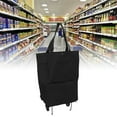 thumbnail image 4 of Sac de Courses à Roulettes, Chariot de Courses Pliable avec Roues Sac de Rangement en Tissu Multifonctionnel Sac de Courses Portable, 4 of 8
