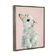 thumbnail image 4 of Stupell Industries Fuzzy Bunny on Pink Animals & Insects Painting Gray Floater Framed Canvas Art Print Wall Art, 17 x 21, 4 of 10