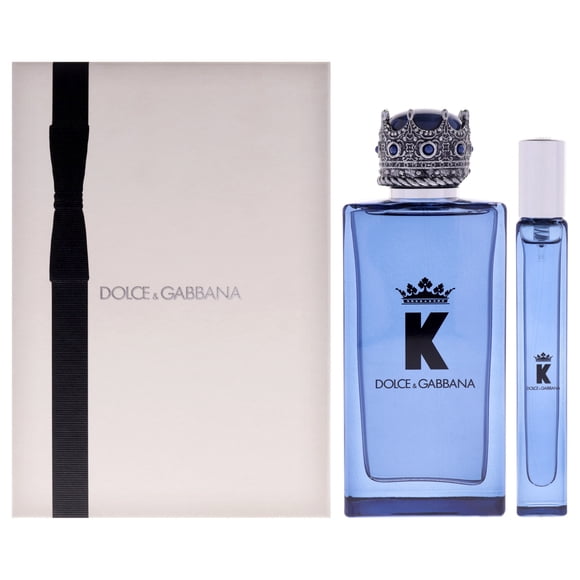 K by Dolce and Gabbana pour Hommes - Coffret Cadeau 2 Pcs Vaporisateur EDP 3,3 Oz, Vaporisateur EDP 0,33 Oz (Mini)
