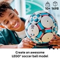 thumbnail image 4 of LEGO Editions Soccer Ball - Building Toy for Kids - Collectible Sports Decor for Boys & Girls, Ages 10+ - Includes Micro Stadium - Fathers Day Gift - 43019, 4 of 7
