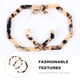 thumbnail image 5 of 1 par de pendientes acrílicos redondos y elegantes con diseño de leopardo para mujer, 5 of 5
