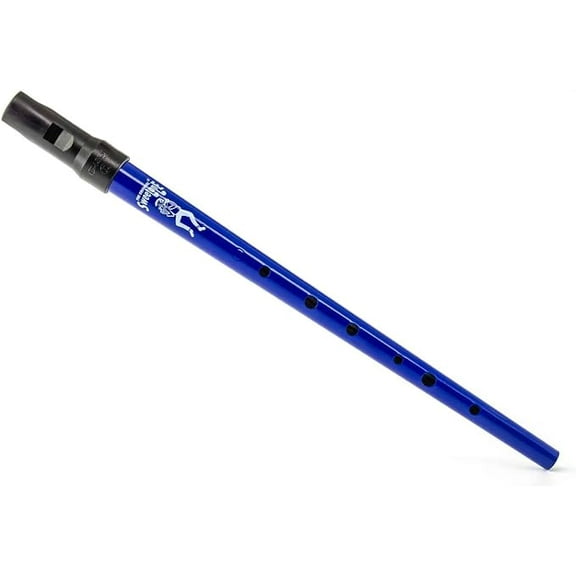 Clarke Sweetone Key of D Traditional Irish Tin Penny Whistle -- Blue