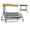 Light grey, variant on Outdoor Waterproof Porch Swing Cushion Replacement, Thicken Fade Resistant Swing Cushions with Backrest & Ties