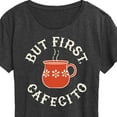 thumbnail image 3 of Instant Message - But First, Cafecito - Women's Short Sleeve Graphic T-Shirt, 3 of 6