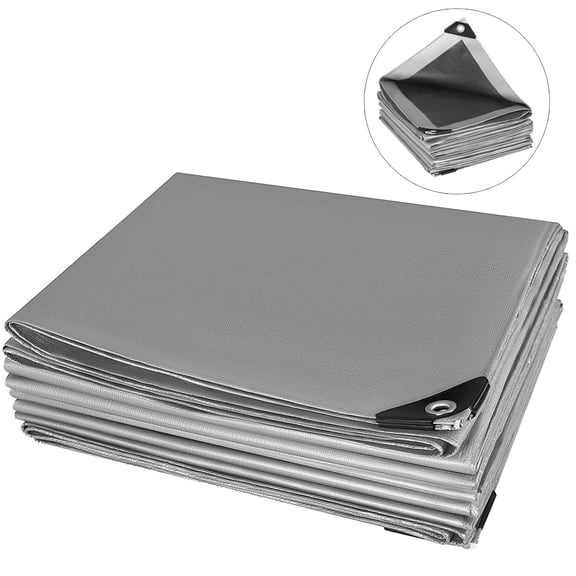 JIAN YA NA PE Tarp, Heavy Duty Tarp Waterproof Tarpaulin for Car Boat Swimming Pool Wood Cover, 6.6x9.8ft, 12 Mil Tear-resistant Tarp