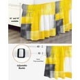 thumbnail image 3 of Abstract Yellow Gary Paint Bed Skirt California King Size 16" Drop Mottled Retro Oil Painting Ruffled Wrap Around Bed Skirts Adjustable Elastic Bedskirt Dust Ruffle for California King Size Bed, 3 of 7