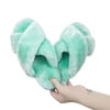 

Women s Cross Band Slippers Soft House Slippers Plush Furry Warm Cozy Open Toe Fluffy Home Shoes Comfy Winter Indoor Outdoor Slip On Breathable