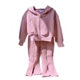 thumbnail image 5 of 9-10 Years Child Toddler Baby Girl Outfit Long Sleeve Pullover Tops Flare Pants Set Spring Clothes 6-12 Months 12-24 Months 2T 3T 4T 5T 6T 7T Set, 5 of 5