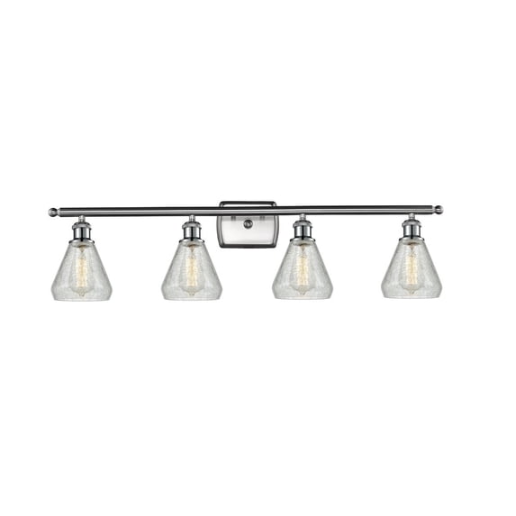 Innovations 4-LT LED Conesus 36" Bathroom Fixture - Brushed Satin Nickel - 516-4W-SN-G275-LED