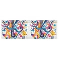thumbnail image 6 of Yayeee Kitchen Valance Rod Pocket 54" x 18" Living Room Window Curtain, Musical Pattern, 6 of 6