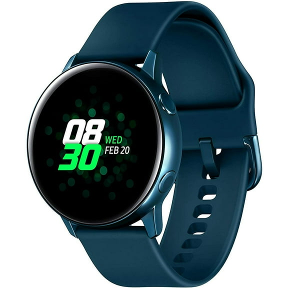 Pre-Owned Samsung Galaxy Watch Active (SM-R500) Bluetooth Smartwatch 40mm Aluminum - Green (Good)