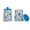 Delft Garden, variant on 10 Strawberry Street Bella Canister, Bows & Blossom, Set of 2
