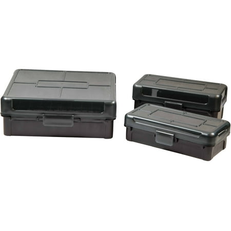 Frankford Arsenal Hinge Top Ammo Box #514 460 S&W Magnum 500 S&W Magnum 45-70 Government 50-Round Plastic Gray and Black