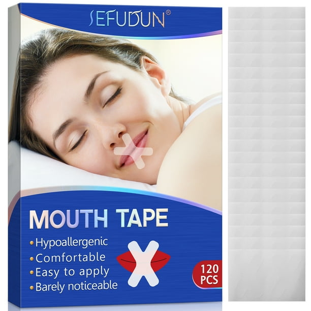 Sefudun 120PCS Sleep Mouth Tape Sleep Strips for Breathe Aid Sleep