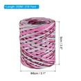 thumbnail image 2 of Uxcell 219 Yards Raffia Ribbon Raffia Craft Ribbon Paper Twine Wrapping Ribbon, Red/Rose Red, 2 of 7