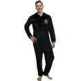 thumbnail image 2 of Harry Potter Men's Hooded One-Piece Hogwarts Houses Pajama Union Suit - Hufflepuff Gryffindor Slytherin Ravenclaw, 2 of 5