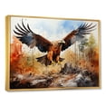 thumbnail image 2 of Designart "Hunting In Flight With The Eagle" Hunting & Fishing Floater Framed Wall Decor, 2 of 5