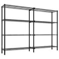 thumbnail image 2 of Tcbosik 70.8"H Garage Adjustable Storage Shelving, 5-Tier Heavy Duty Storage Shelve with Metal Frame, Pantry Wire Shelves for Warehouse Basement, Black, 2 of 15