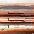 thumbnail image 2 of "Trains on Tracks" Painting Print on White Wood, 2 of 7