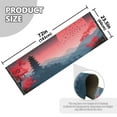 thumbnail image 3 of Sun Tower Cherry Mountains Runner Area Rug 2x6 Soft Non-Slip Washable Bedside Carpet for Hallway Bedroom Living Room Home Decor, 3 of 8