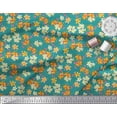 thumbnail image 3 of Soimoi Poly Georgette Fabric Leaves & Flower Floral Printed Fabric 1 Yard 42 Inch Wide, 3 of 3