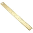 thumbnail image 4 of MIPCASE Professional Golden Brass Straight Ruler Precise Measuring Tool for Architects Engineers and Designers, 4 of 8