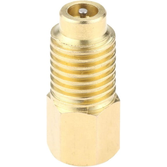 R12 to R134A Adapter Conversion Quick Connector, 1/4’’ SAE Female X 1/2’’ Male Refrigerant Tank Adapters, Fits for AC R134A Refrigerant System