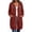 *Red^, variant on ClodeEU Women's Drawstring Zip Up Long Sleeve Hoodie Sweatshirt with Pocket ,Casual Loose Long Outcoat Gray^,Women's Plus XXL
