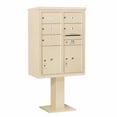 thumbnail image 5 of Salsbury Industries Pedestal Mounted 5 Units 8 Door Front Load 4C Horizontal Cluster Box Unit with 2 Parcel Locker, 5 of 6