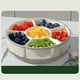thumbnail image 3 of Caja de almacenamiento de cocina de 6 compartimentos con asa, recipiente hermético sellado, organizador de plástico transparente para especias, frutas secas, bocadillos y nueces, despensa, refrigerad, 3 of 8