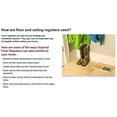 thumbnail image 4 of Imperial RG0179 Floor Register, 12 in W x 2-1/4 in H Duct Opening, Steel, White, 4 of 7