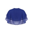 thumbnail image 2 of Miutii Womens Soft Chiffon Shawl Wraps Shrug for Evening Dress Ruffle 2-Layer Wedding Cape Bolero Navy Blue One Size, 2 of 5