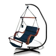 Angle View: Hammaka Suelo Hanging Chair Stand and Nami Hanging Chair