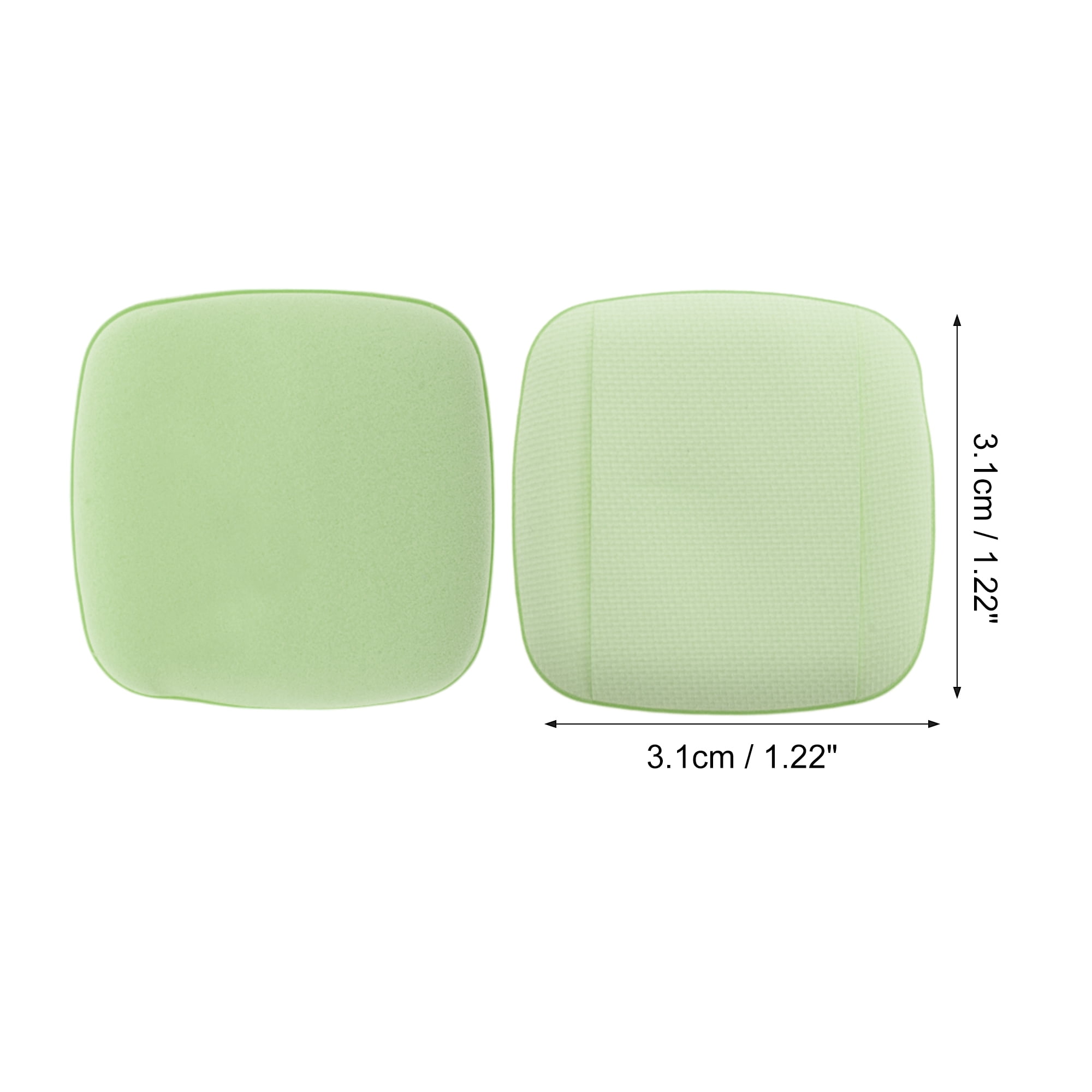 Unique Bargains 5 Pcs Square Face Makeup Sponge for Travel Green