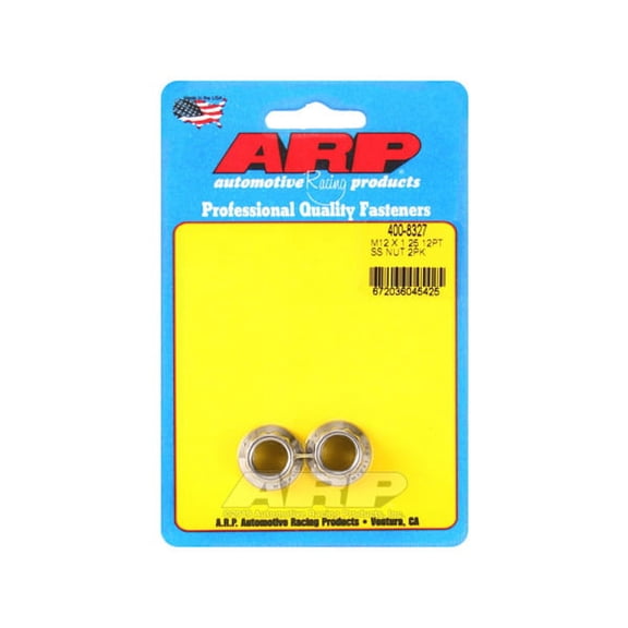 ARP 400-8327 Nut Kit (M12 X 1.25 SS M14 socket 12pt nut)