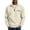 Beige, variant on Men's Half-zip Sweatshirts, Long Sleeve Waffle Casual Pullover Fall Tops with Zipper Pockets Gray Size XL