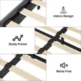 thumbnail image 4 of Homhougo Queen Bed Frame Upholstered Platform with Headboard and Strong Wooden Slats, Strong Weight Capacity, Non-Slip and Noise-Free,No Box Spring Needed, Easy Assembly,Dark Grey, 4 of 7